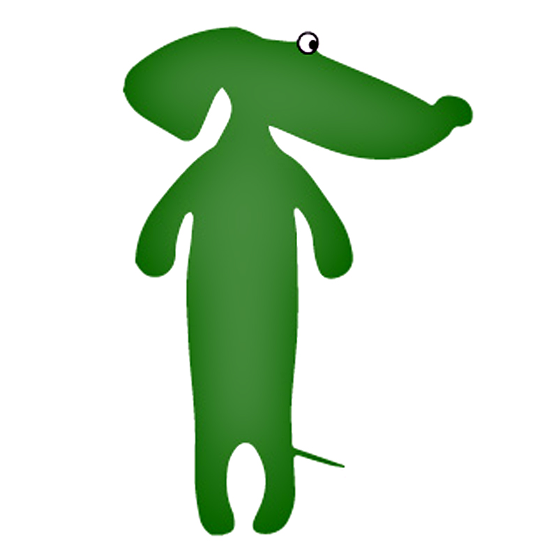Grüner Hund